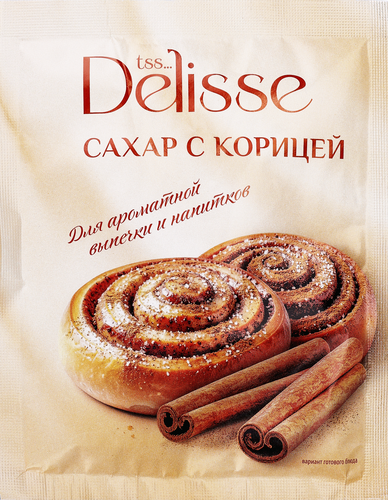 Сахар DELISSE с корицей, 50г, фотография