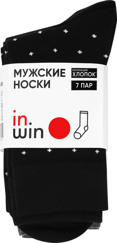 Носки мужские INWIN с принтом р. 25–29, Арт. VEG-7setm, 7пар, крупный план