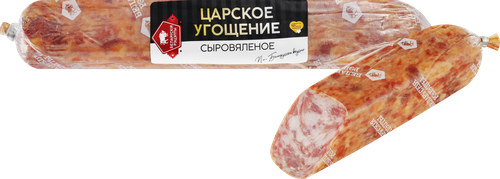 Колбаса сыровяленая БЕЛАРУСКIЯ РЭЦЭПТЫ Царское угощение, весовая, крупный план