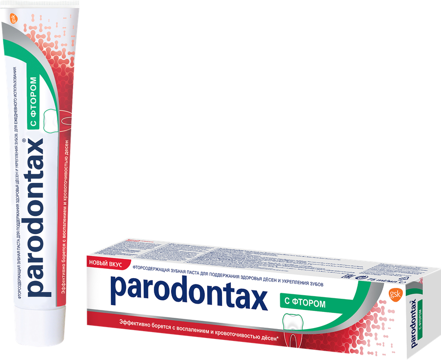 Зубная паста PARODONTAX Против кариеса, с фтором, 75мл, превью