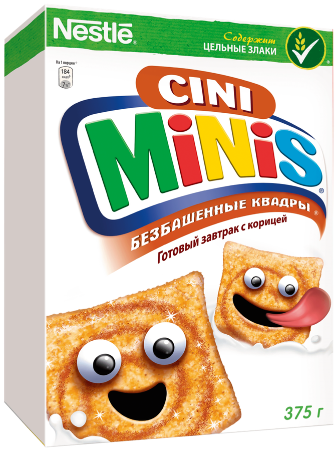 Готовый завтрак NESTLE Cini Minis Безбашенные квадры с корицей ...