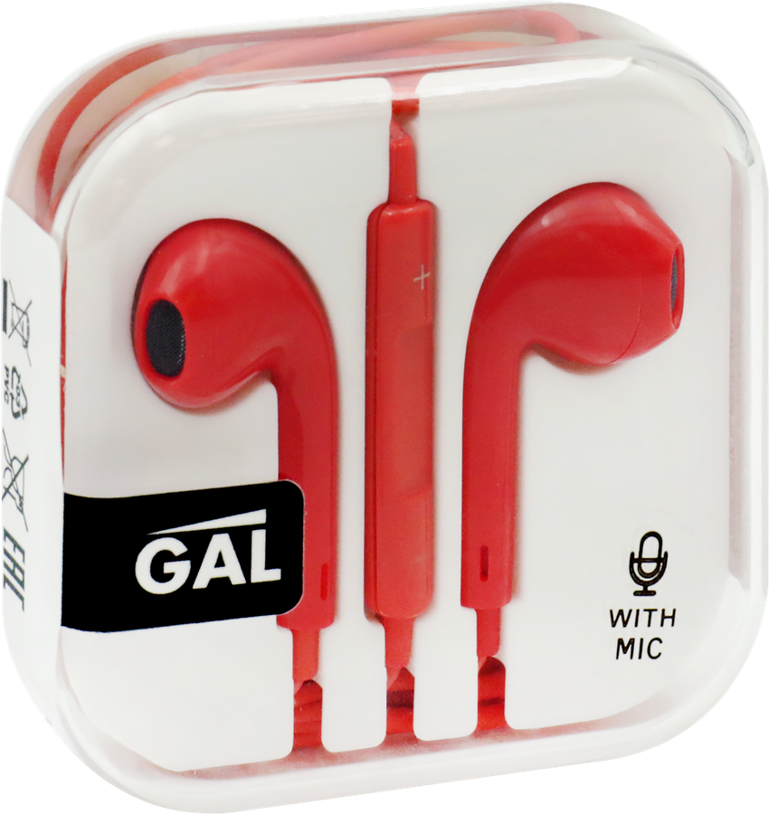 Наушники GAL HM-060BL/-060RD с микрофоном, синие, красные, предпросмотр
