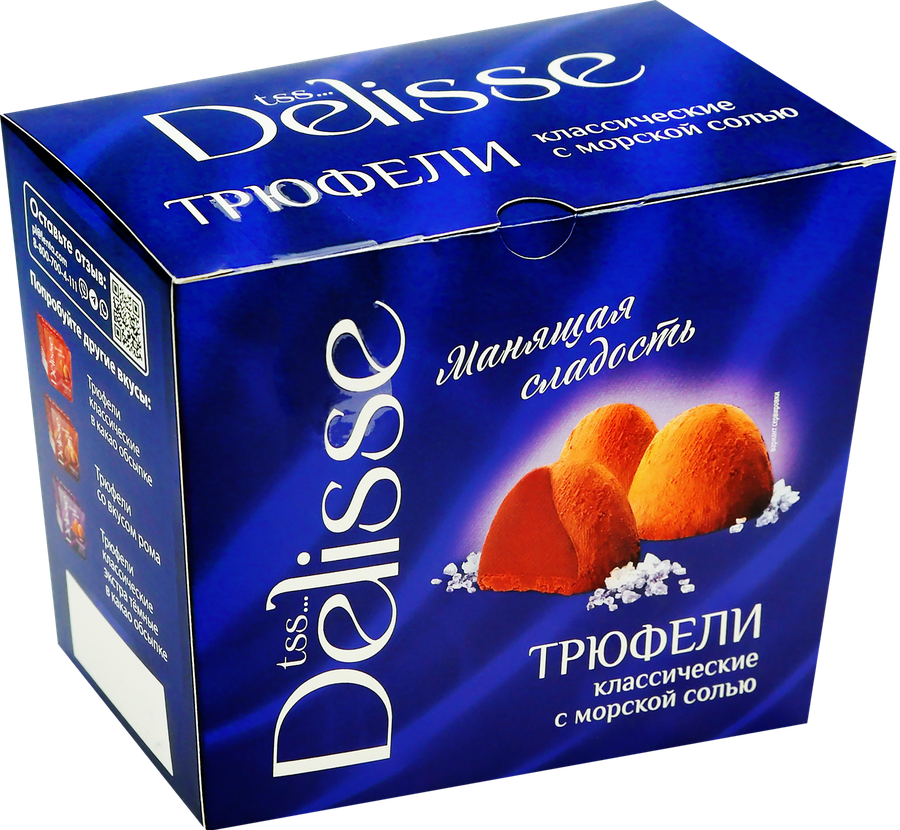 Конфеты DELISSE Трюфель с морской солью, 175г, превью